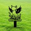 Metal Pet Memorial Stake, Custom Cat Grave Marker, Outdoor Garden Plaque, Personalized Keepsake Gift