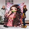 1pc nezouko5 Theme Blanket - Digital Print, Polyester, Cozy for All Seasons, Perfect for Outdoor, and Travel