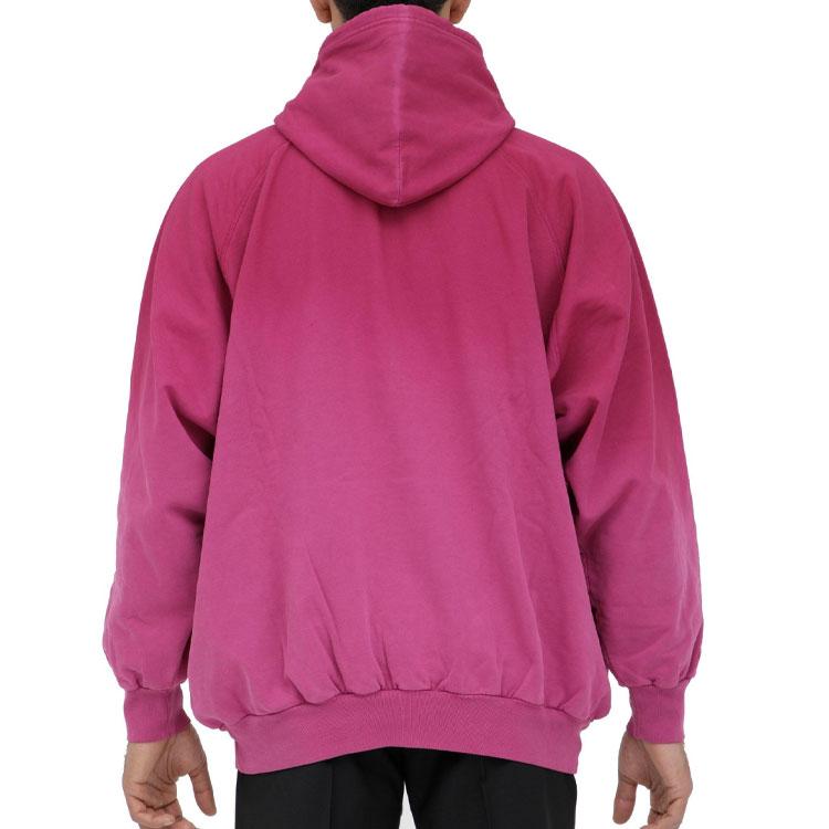 Balenciaga Sweatshirts Men's Rose Red Hooded Moderate Other 697879TMVB10556
