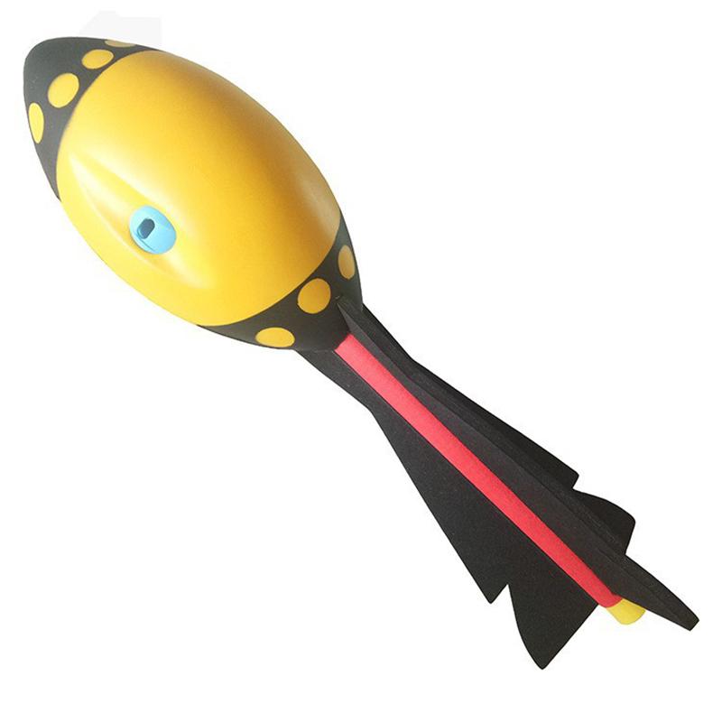 Torpedo Throwing Ball Pu Foam Missile Ball Children S Rocket Ball Outdoor Throwing Toy Javelin Ball жёлтый