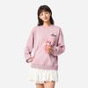Li Ning Sports Lifestyle Series Simple Versatile Comfortable Casual Letter Animal Print Loose Shoulder Fleece Long Sleeve Sweatshirt AWDVC74-6