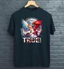 True Love Graphic Design – Devils and Angels with Wings T-Shirt | Streetwear Urban Style | Unisex Short Sleeve Kissing T-Shirt