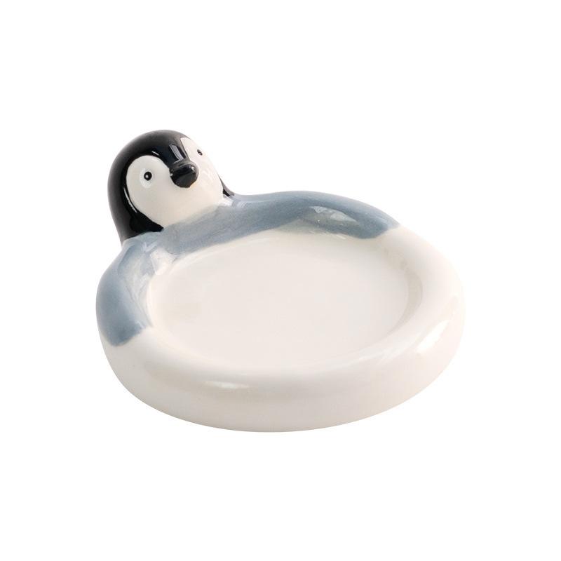 Creative Cartoon Animal Shape Flavor Plate Household Ceramic Tableware Seasoning Plate Hot Pot Small Dish Dipping Sauce Plate Small Plate