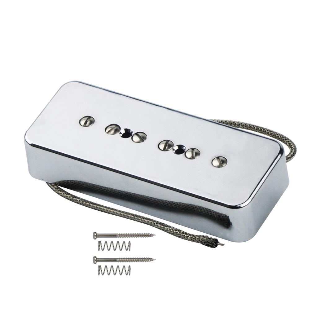 NEW 1PCS Vintage Alnico 5 Guitar Pickup Soapbar P90 P 90 Pickup Guitar Accessories Neck / Bridge ,Chrome/Black/Yellow Choose