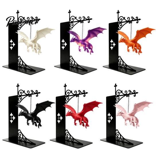 Akcesoria do domu w stylu smoczym Magiczna Pływająca Półka Lampka, Ciepłe Nocne Światło LED, Dekoracja Statua Magii Fantasy Wystrój Kącika do Czytania, Unikalne