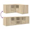 Eckregal Sonoma Eiche 160 x 40 x 45 cm Spanplatte