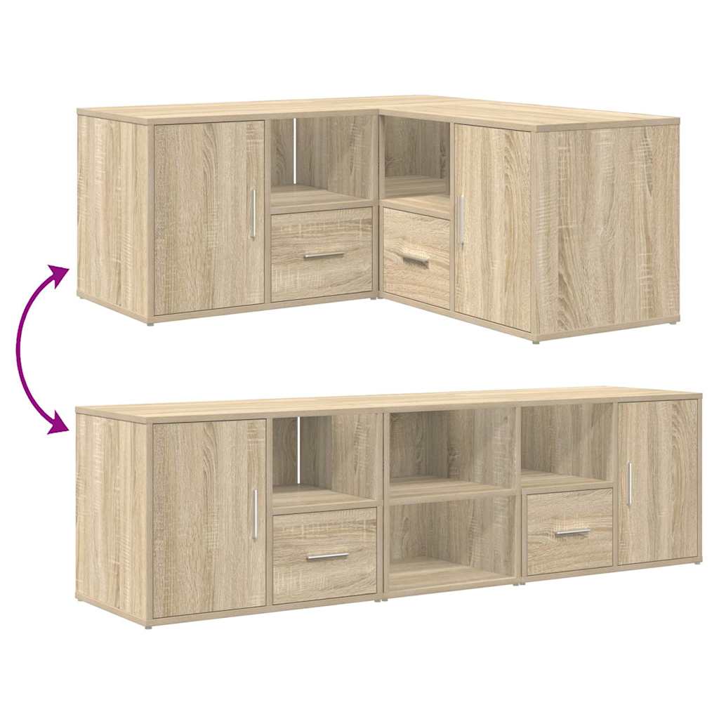 Eckregal Sonoma Eiche 160 x 40 x 45 cm Spanplatte