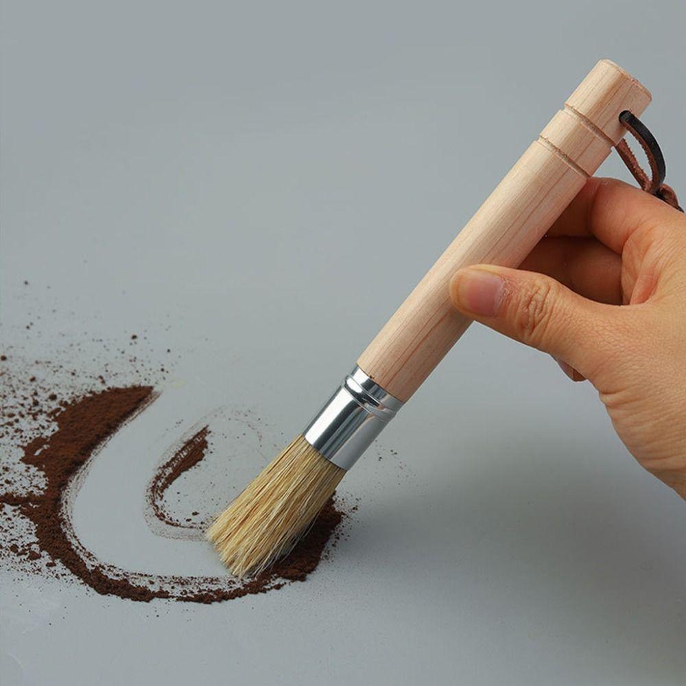Vintage Coffee Grinder Cleaning Brush Soft Espresso Brush Kit Coffee Powder Brush  Dusting Cleaning