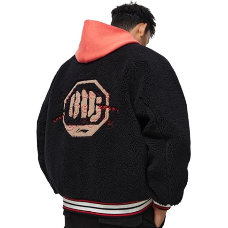 Li Ning BADFIVE Baseball Jacket Men's Black AFMT017-2