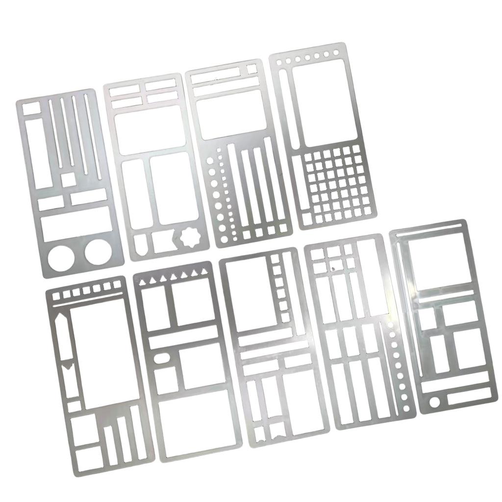 Pack Of 9 Customizable Planner Templates Multiple Styles For Personalize Preference And Expression