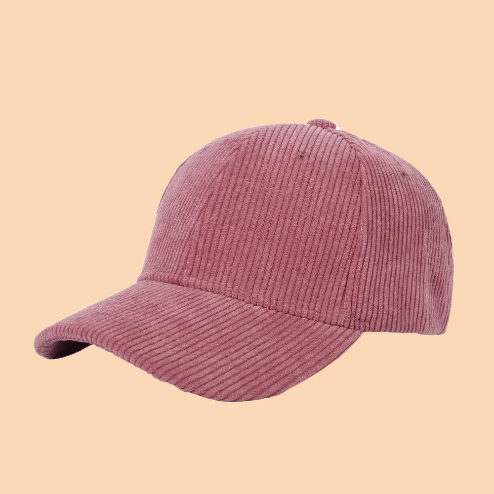 Spring Autumn Corduroy Baseball Caps Vintage Unisex Solid Color Baseball for Women Men Adjustable Outdoor Trucker Cap Hip HopHat
