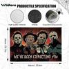 Horror Movie Characters Doormat "We've Been Expecting You" Non-Slip Washable Entrance Rug for Halloween Home Decor