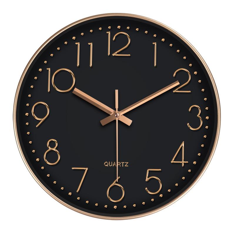 16 Inches 40 Cm Fashionable Living Room Home Bedroom Clock Silent Fresh Wall Clock Light Luxury Personality Nordic