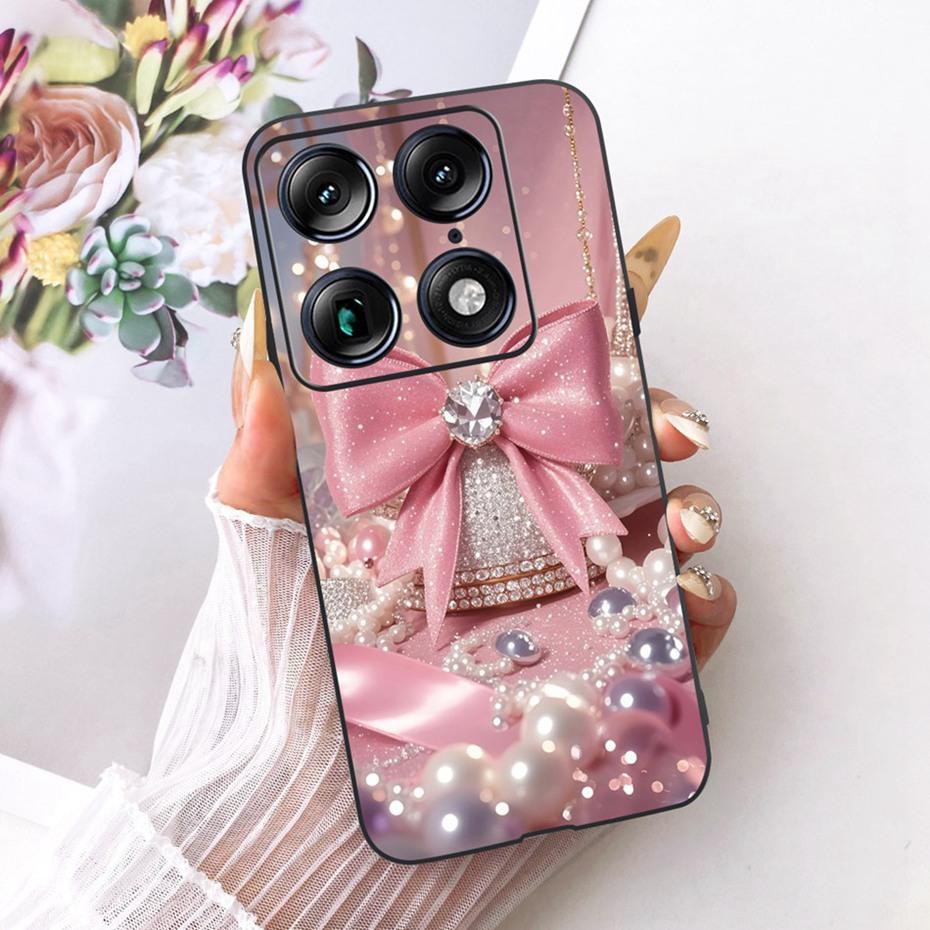 Fashion Letter Phone Case For Motorola Signature XT2603-2 Back Cover For Motorola Signature 5G Soft Black Silicone Cases