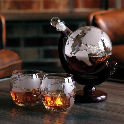 Zestaw Do Whisky Karafka Globus Szklanki Prezent Na Urodziny 18-99 Faceta