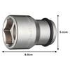 TONE Wheel Nut Combination Socket 41 x 19mm Hex Size 6A-4119, 19.0mm (3/4") Drive,