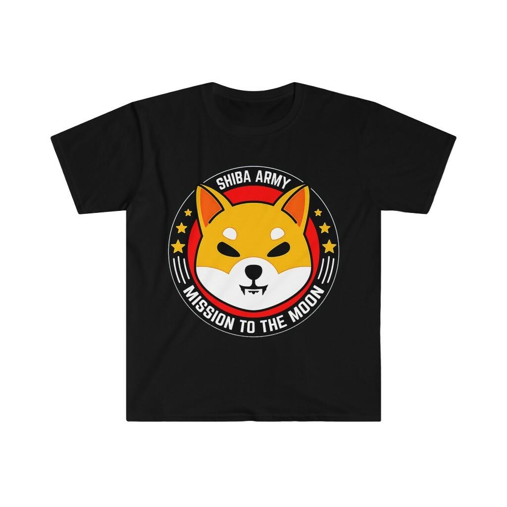 Shiba Inu Shib Army To The Moon stock market Hodl Cryptocurrency T-Shirt M