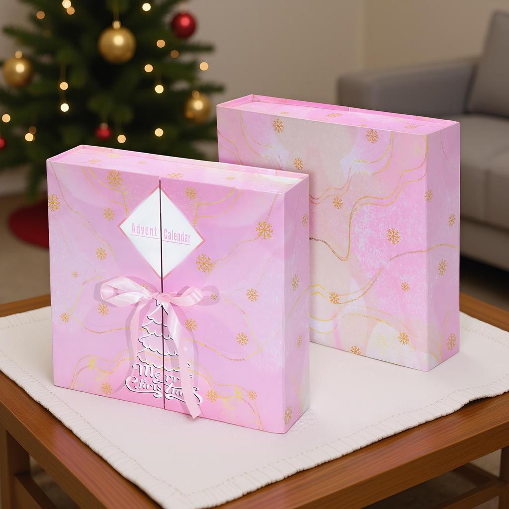 NEW DIY Christmas Advent Calendar Boxes 2025 Empty Box To Fill 24-Day Christmas Countdown Calendar Christmas Gift Box
