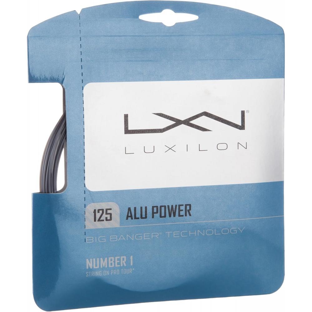 Luxilon Σετ Χορδών Τένις Gut Alu Power 125 Μονοΐνα Τροχός 200μ Ασημί 12.2μ