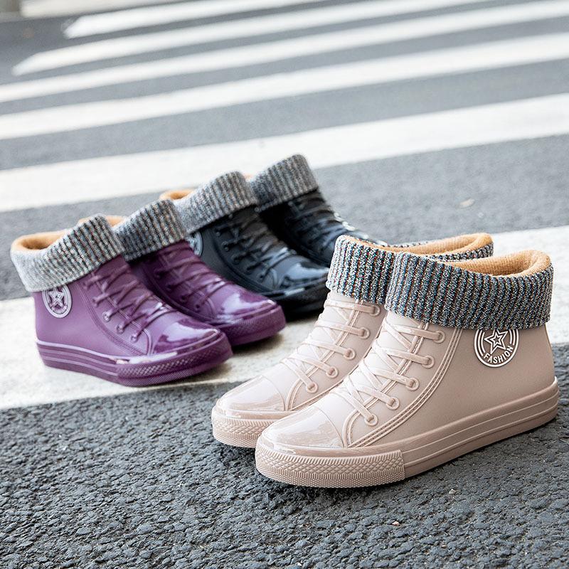 Новые женские водонепроницаемые короткие резиновые сапоги 41 — фото 3