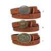Girl Belt Cowgirl Embossed Waist Belt Rock and Roll Punk for Jeans Dress