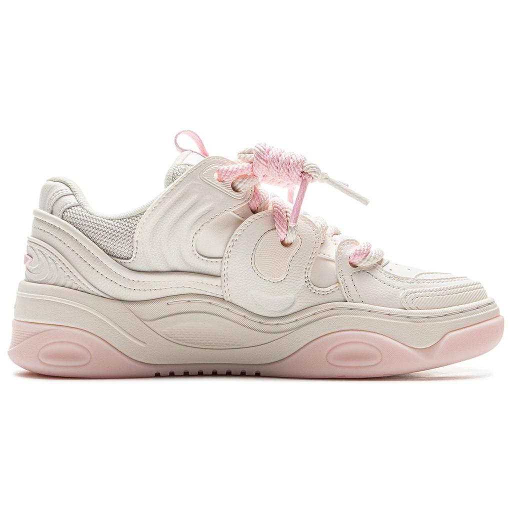 Li Ning Campaign 3 Slip Resistant Cushioning Abrasion Resistant Height Increasing Low Top Skateboard Shoes Women's AGCV082-2