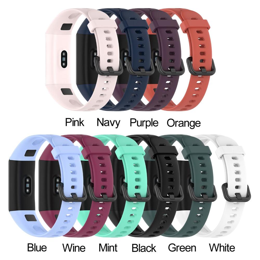 Soft Sports Silicone Strap Replacement Watch Band for HUAWEI Band 4 ADS-B29 / Honor Band 5i ADS-B19