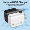 USB 40W Wall Charger Quick Charge QC 3.0 Type C Fast Charging Mobile Phone For iPhone 14 13 Samsung Xiaomi EU/US Plug Charger