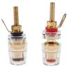 2-10PCS Speaker Terminal Binding Post 4mm Banana Plugs Socket Brass Speaker Amplifier Binding Posts Terminals Loudspeakers