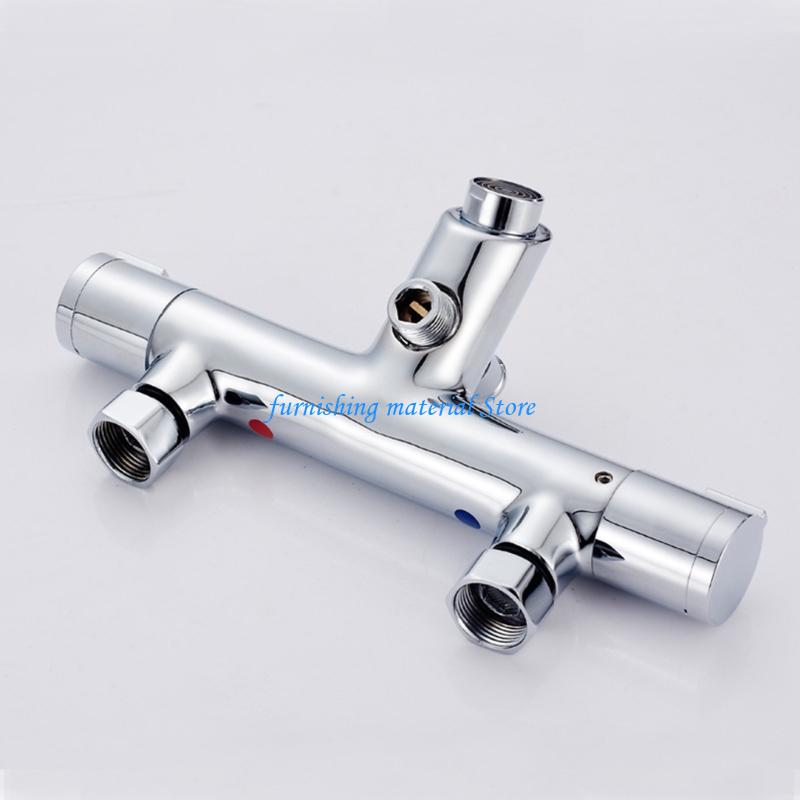 Y5GD Wall Mounted Thermostatic Faucet Mixing Valves Bathroom Thermostatic Shower Valves Trim Bathroom Accessory for Home Hote