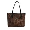Popular textured bag women's 2025 autumn and winter new leopard print tote bag women's large-capacity commuting shoulder bag