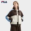 FILA Women's Yang Mi Style Colorblock Hooded Wool Jacket