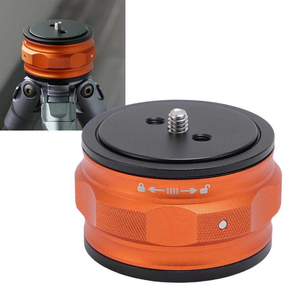 Round Fast Release Plate Camera Mounting Adapter for Tripod Stabilizer Slider 20KG Load Universal 3/8 and 1/4 Inch Thread