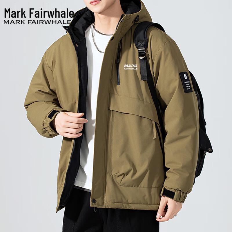 Mark Fairwhale Men's Hooded Thick Padded Jacket