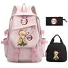 Ghost Extermination Surrounding Animation Schoolbag Trend Primary And Secondary School Students Leisure Backpack College Meal Bag Pencil Bag Set