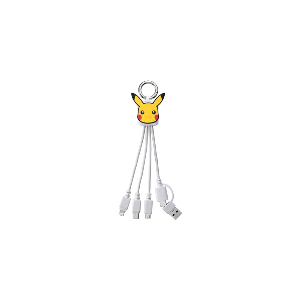 

Pokmon Multi Cable 2 Pikachu Design 1.5m Length Compatible with Various Devices