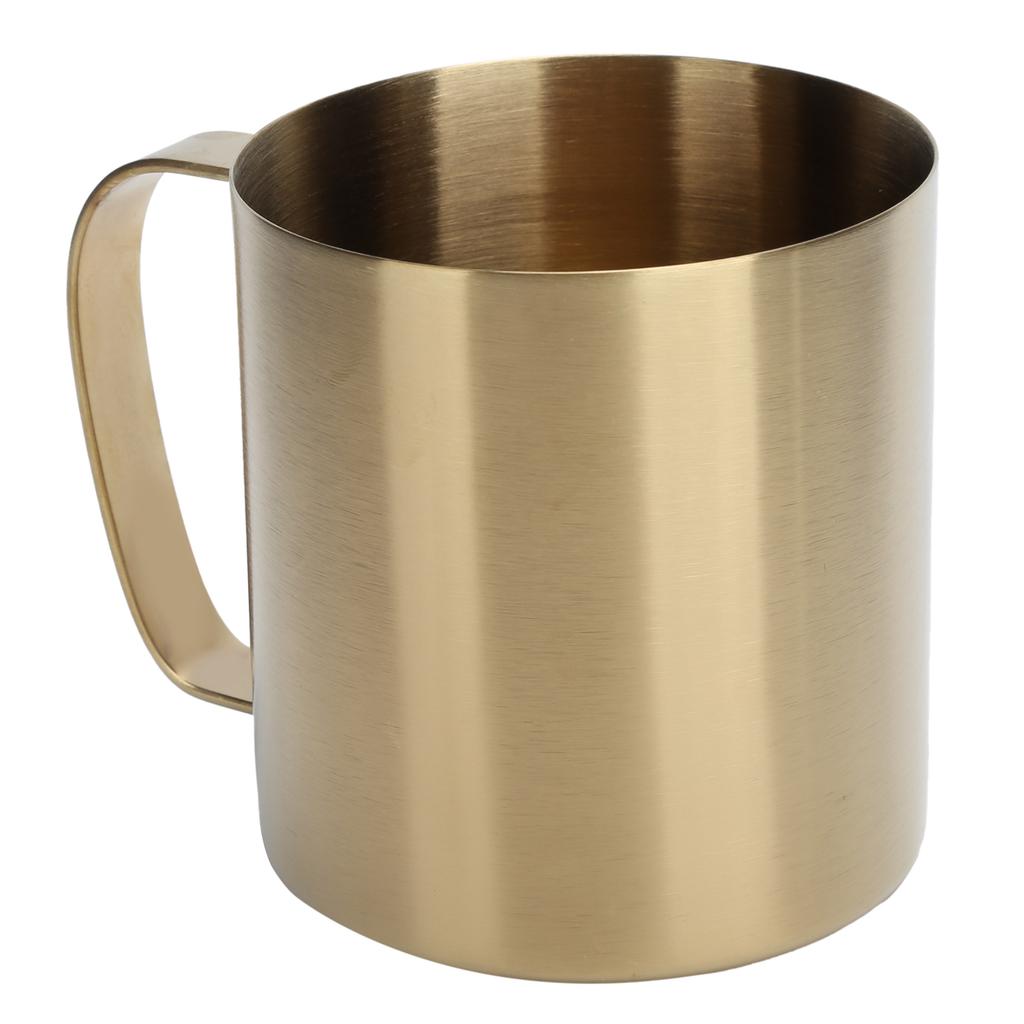Edelstahl Büro Bierkrug Tragbar Haushalt Outdoor Wasser Kaffeetasse 480mlGold
