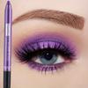 Crayon Eyeliner et Ombre à Paupières Violet Irisé Waterproof, Métallique Longue Tenue Application Facile Maquillage Yeux, Teinte Pigmentée Intense