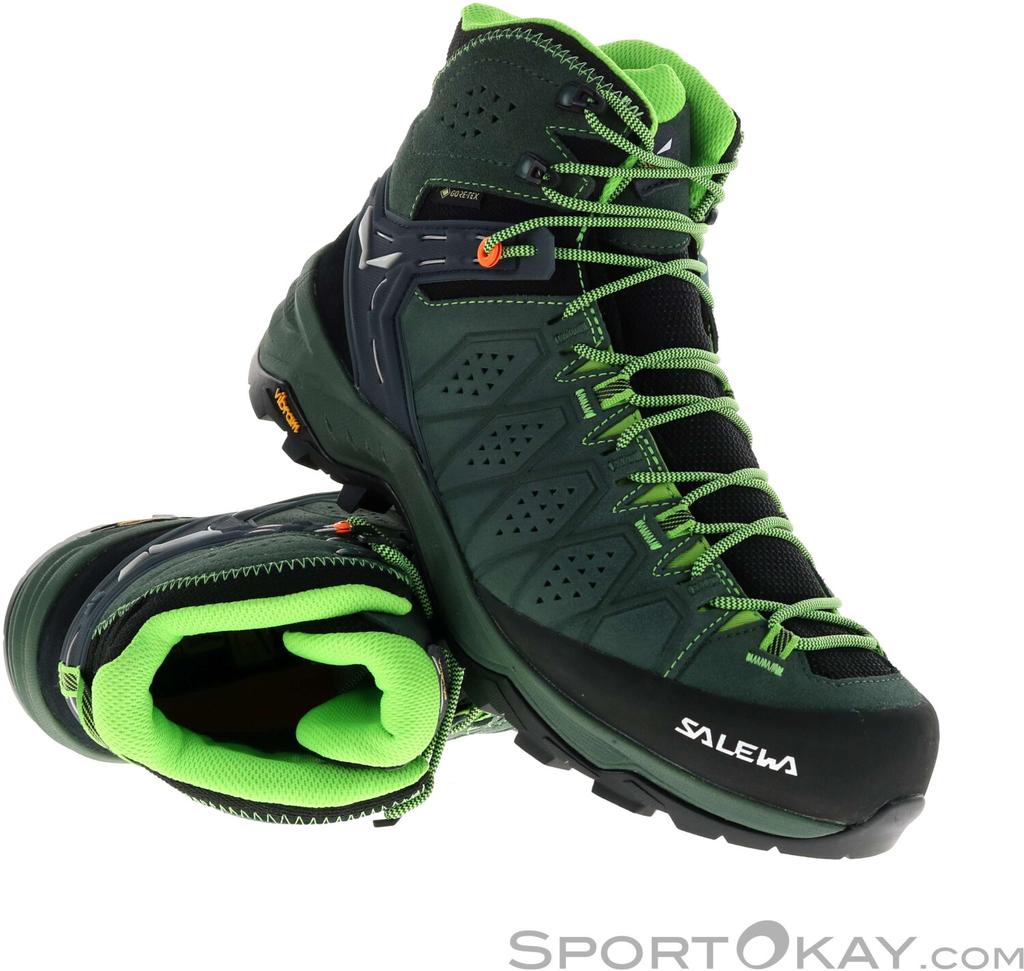 Trekking Shoes Salewa Alp Trainer 2 Mid GTX (61382) (61382-5322) Green Raw Green/pale Frog