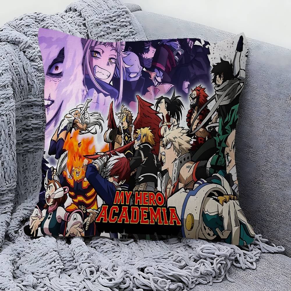 My Hero Academia Cool Cartoon Cushion Cover Polyester Sofa Cushions Decorative Throw Pillows Home Decoration Pillowcover
