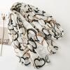 Luxury Heart Designer Women Scarf Summer Beach Shawl Cotton Linen Feeling Tassel Pashmina Muslim Hijab Wrap Lady Viscose Scarf