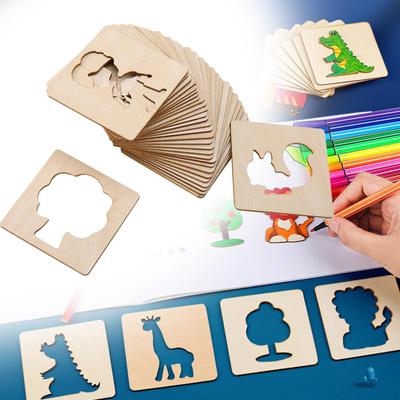 Sanatsal İfade için Boyama Şablonları Seti
