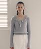 Lora Lora Frill Collar Knit Gray