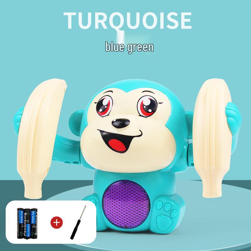 Electric Rolling Monkey Toy with Lights & Music for Early Childhood Education