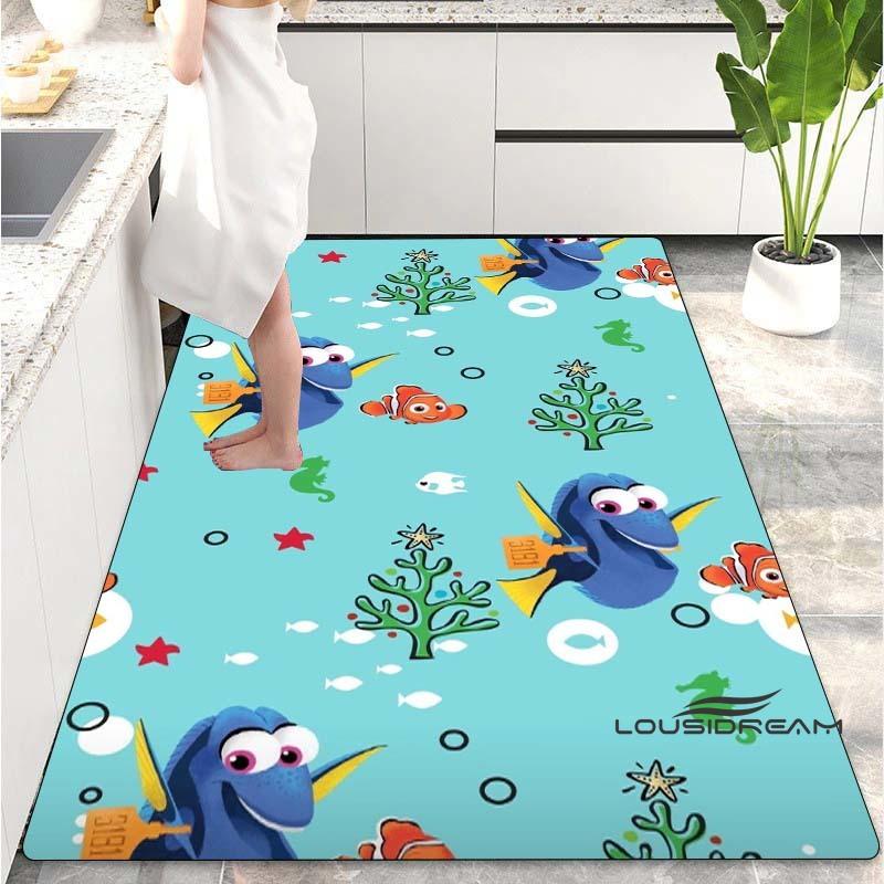 Il Tappeto Cartone Animato Alla Ricerca di Nemo È Adatto per Decorare il Soggiorno, la Camera da Letto, il Divano e la Cucina. È un tappetino antiscivolo.
