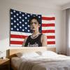 1PC SKZ Felix Black Hair Tapestry Stray Concert Banner Kpop Decor For Garden Camping Events