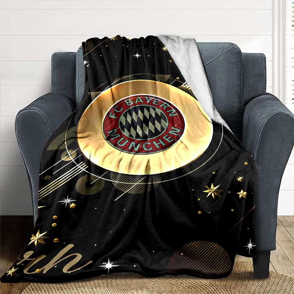 Bayern Munich Celebration Blanket Soft Warm Cozy Great for Bed Livingroom Bedding Four Seasons Universal Digital Print Gifts For Family Or Friends