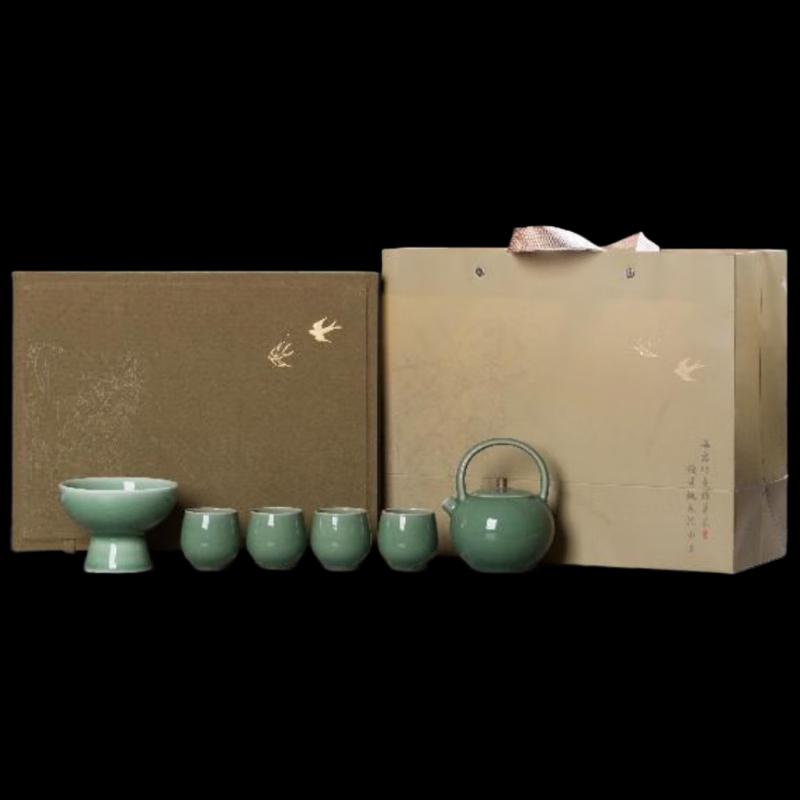 Yihude Ceramic Tea Set with Bail Handle