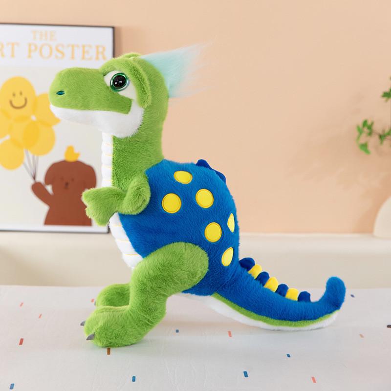 Dinosaur Plush Toy With Short Pile Fabric And Large Eyes For Kids And Collectors