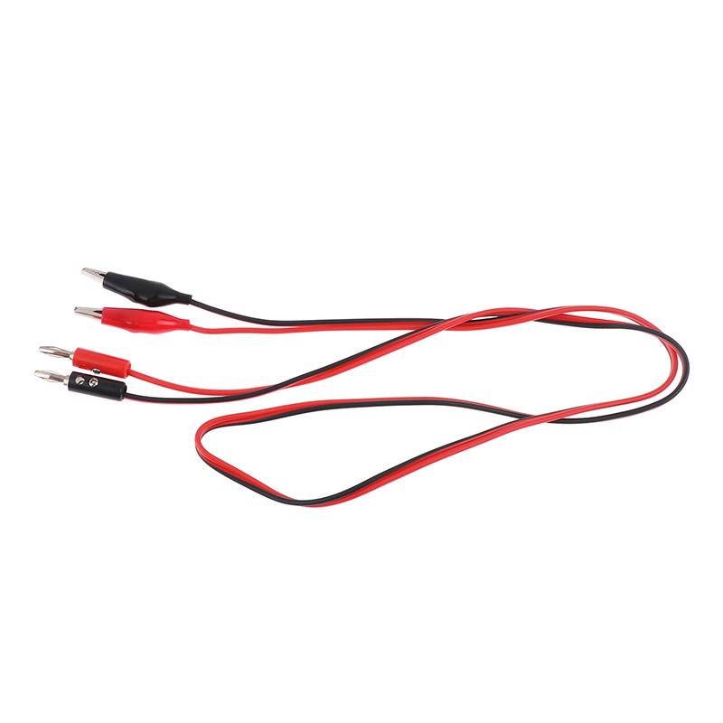 1Pc Multi-Meter Test Leads Cable Line 100Cm Double Ends Banana Plug To Alligator Clip Electrical Connector Diy Tool